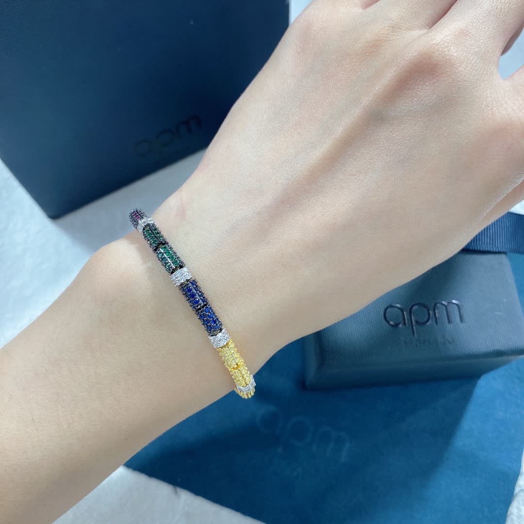 APM Monaco Colorful Gemstone Bracelet